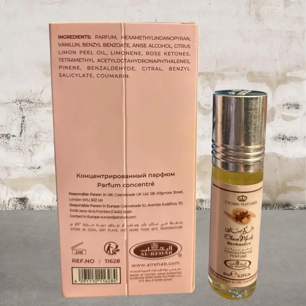 Al Rehab Unisex Choco Musk Marshmallow Rollerball NIB